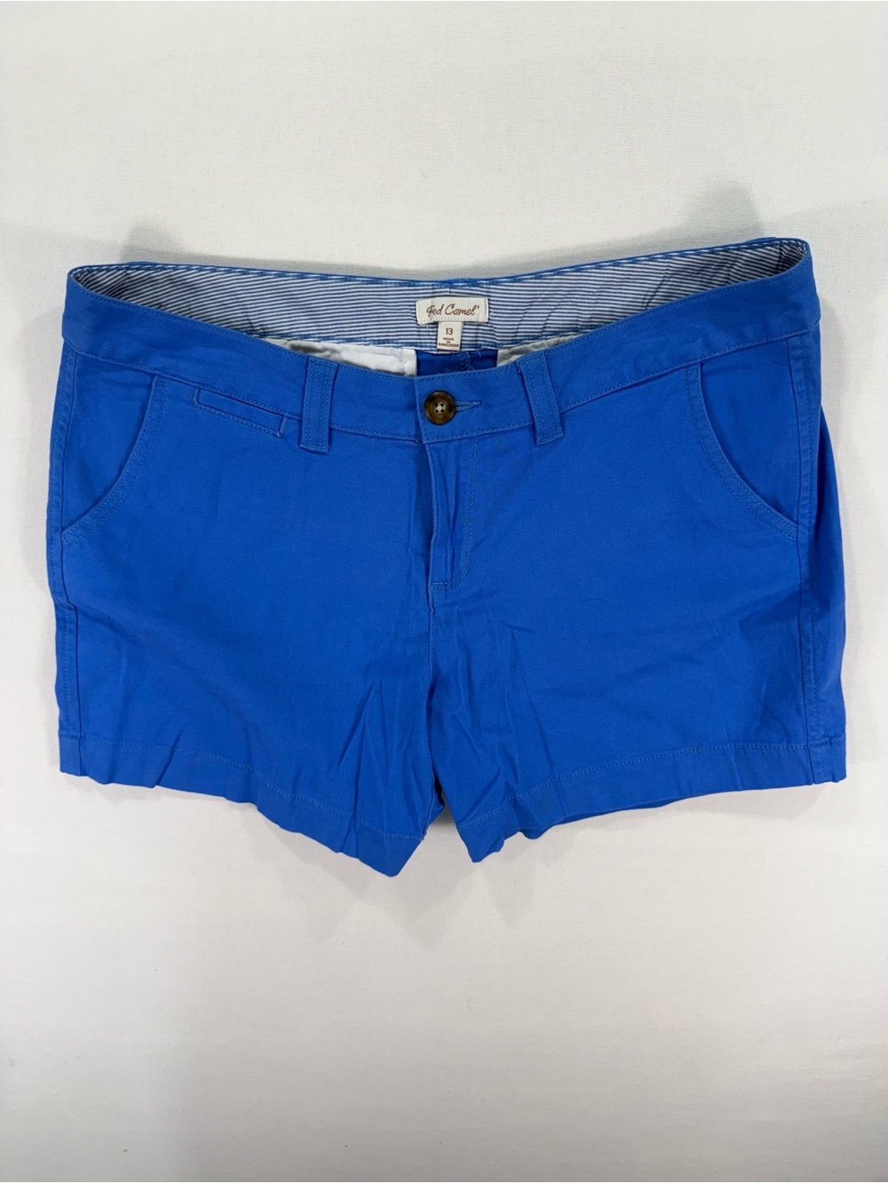 Red Camel Blue Cotton Shorts Size 13